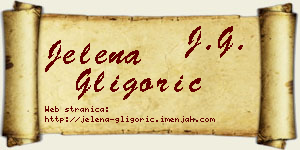 Jelena Gligorić vizit kartica